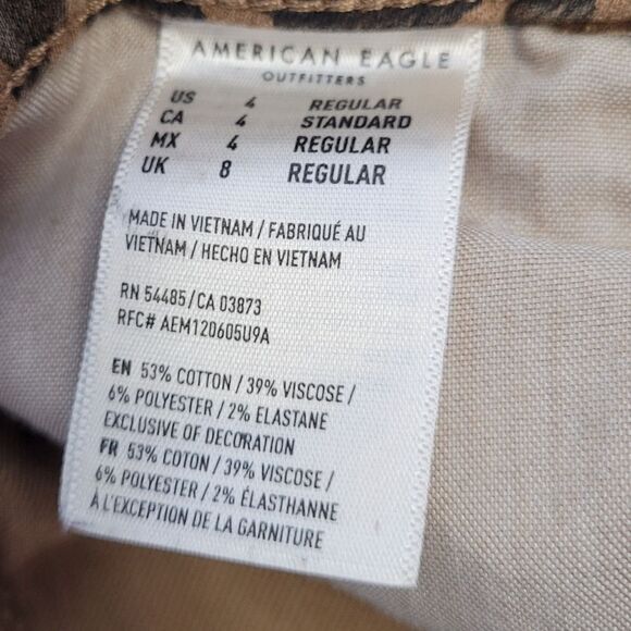 AMERICAN EAGLE cheetah curvy super hi rise‎ jegging jeans next level stretch 4 - Picture 7 of 10